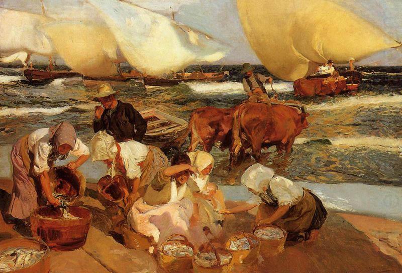 Joaquin Sorolla Beach at Valencia, china oil painting image